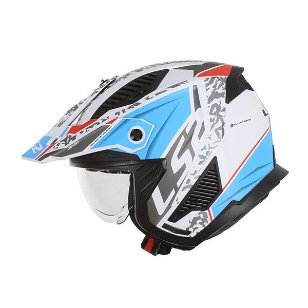 LS2 OF606 DRIFTER DEVOR M.WHITE BLUE-06 - SECURTEX MOTOR S.L (t/a MaximoMoto)