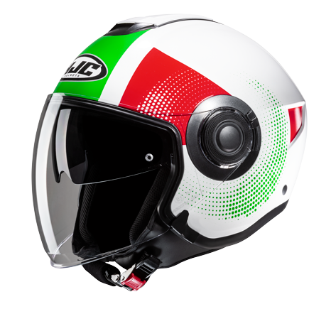 HJC i40N PYLE MC41 Casco Jet Para Moto Para Turismo Urbano