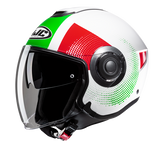 HJC i40N PYLE MC41 Casco Jet Para Moto Para Turismo Urbano