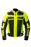 MUGENRACE A-TTRAVERSARE Textil Chaqueta Negro Amarillo Fluor