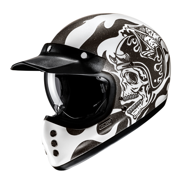 HJC V60 FLAME MC5 Casco Integral De Moto De Estilo Clásico