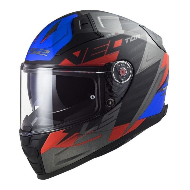 LS2 FF811 VECTOR II ABSOLUTE M.BLACK RED BLUE - SECURTEX MOTOR S.L (t/a MaximoMoto)