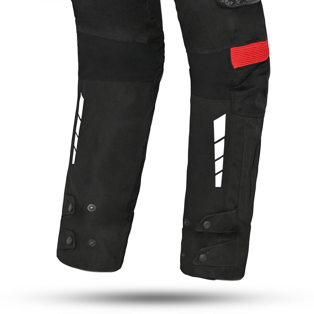 BELA - Pantalón Textil Crossroad Extreme WP Negro/Antracita/Rojo - SECURTEX MOTOR S.L (t/a MaximoMoto)