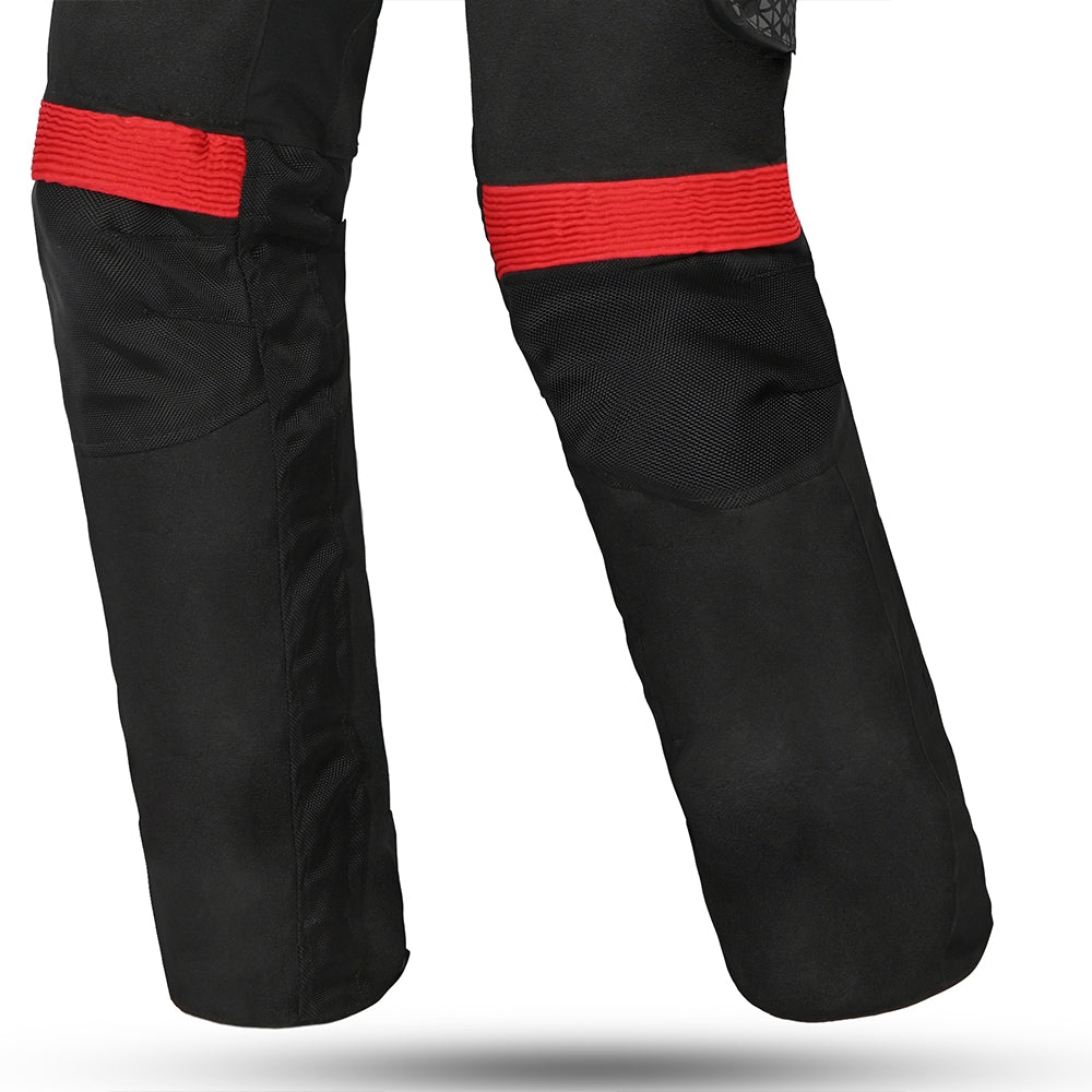 BELA - Pantalón Textil Crossroad Extreme WP Negro/Antracita/Rojo - SECURTEX MOTOR S.L (t/a MaximoMoto)