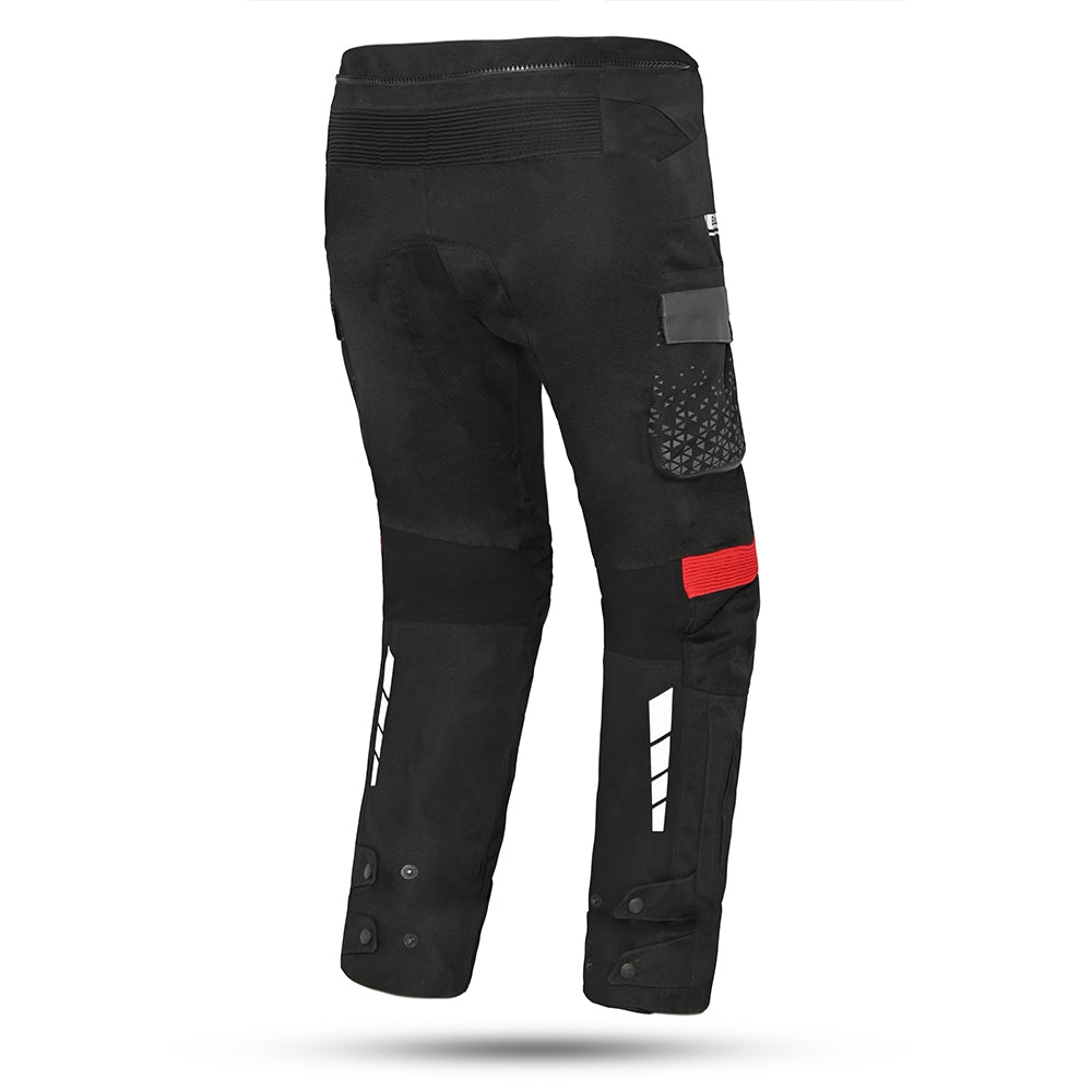 BELA - Pantalón Textil Crossroad Extreme WP Negro/Antracita/Rojo - SECURTEX MOTOR S.L (t/a MaximoMoto)