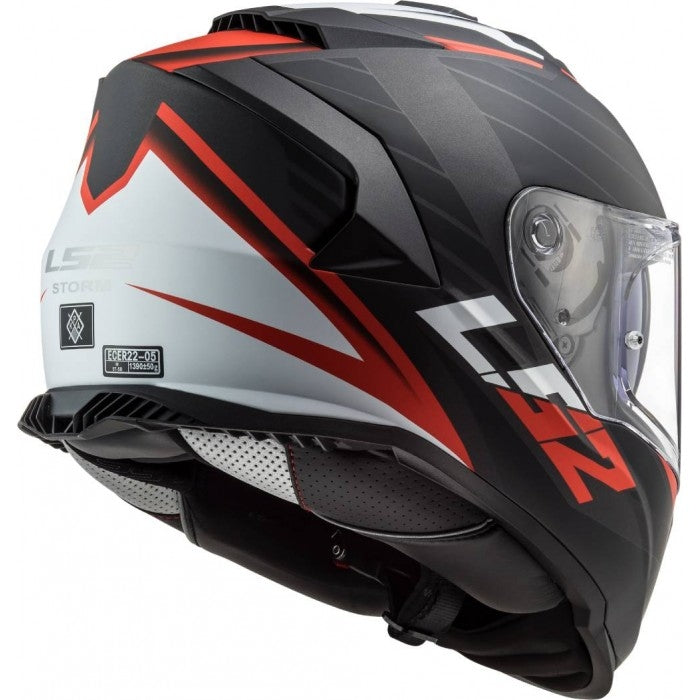 LS2 FF800 STORM NERVE MATT BLACK RED - SECURTEX MOTOR S.L (t/a MaximoMoto)