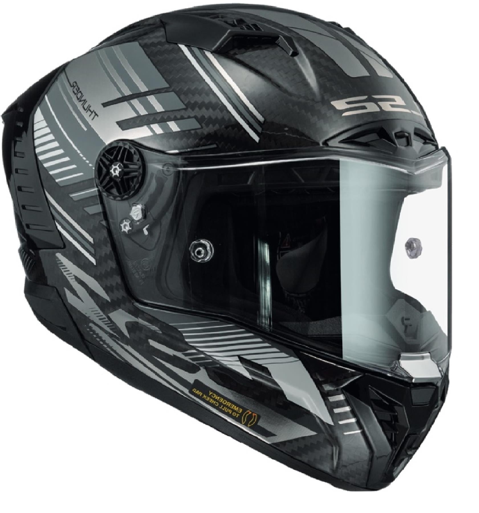 LS2 FF805 THUNDER C VOLT GL.BLACK GREY - SECURTEX MOTOR S.L (t/a MaximoMoto)