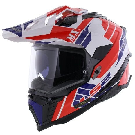 LS2 MX701 EXPLORER ATLANTIS G.WHITE RED BLUE