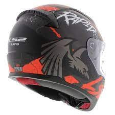 LS2 FF353 RAPID RAVEN M.BLACK WHITE RED - SECURTEX MOTOR S.L (t/a MaximoMoto)