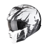 SCORPION EXO-COMBAT II MARAUDER CASCO DE MOTO Negro Mate-Blanco