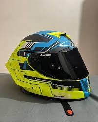 AIROH - CASCOS GP550 S CHALLENGE BLUE/YELLOW MATT - SECURTEX MOTOR S.L (t/a MaximoMoto)