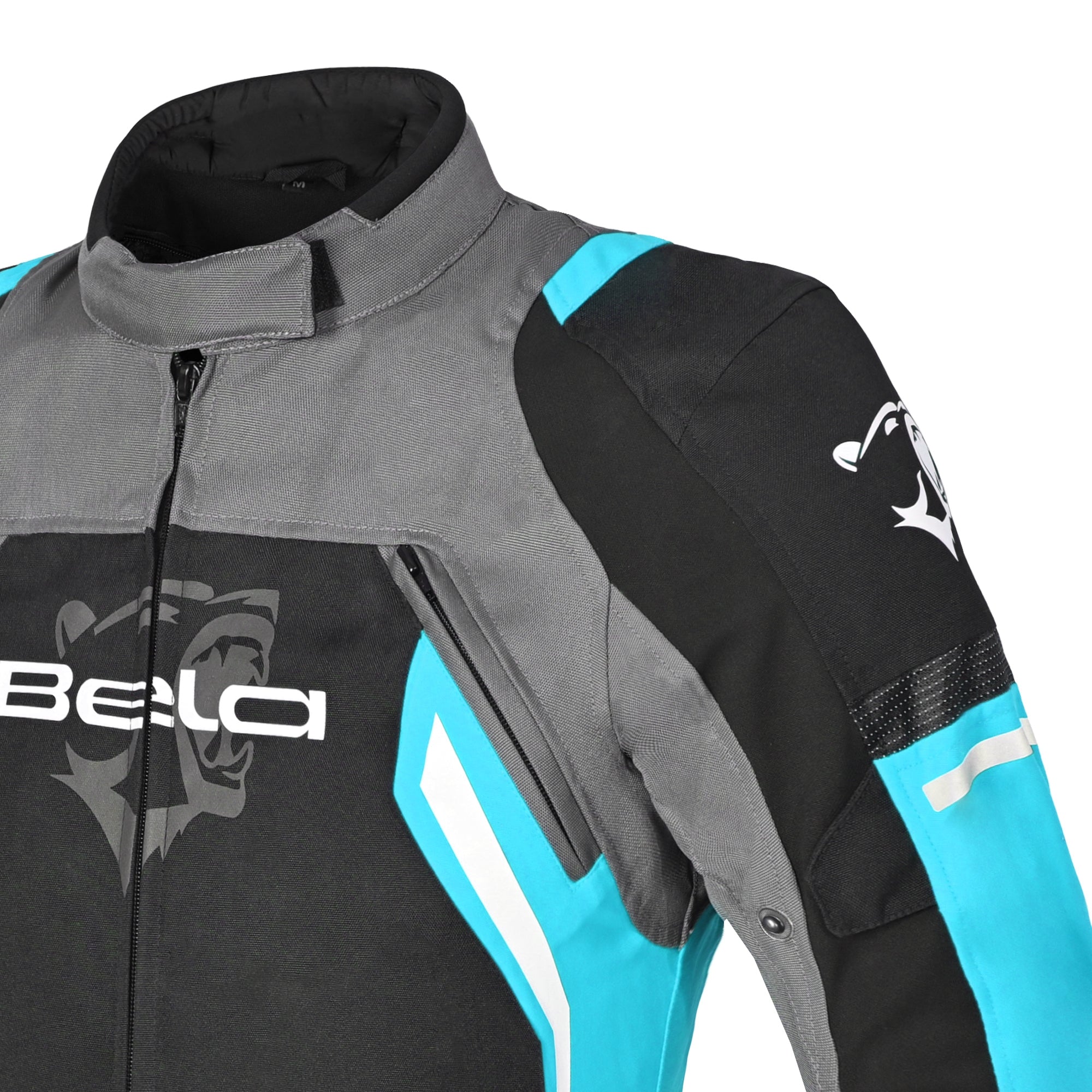 BELA - Chaqueta Textil Elanur Lady Negro/Turquesa - SECURTEX MOTOR S.L (t/a MaximoMoto)