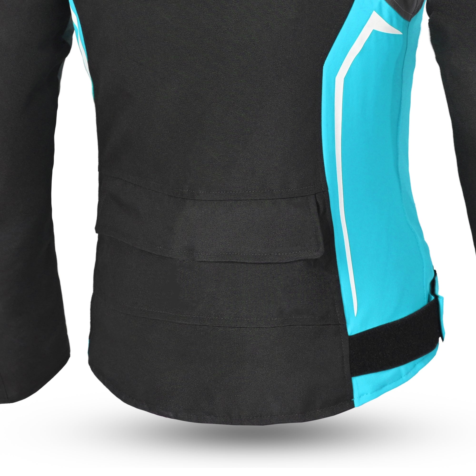 BELA - Chaqueta Textil Elanur Lady Negro/Turquesa - SECURTEX MOTOR S.L (t/a MaximoMoto)