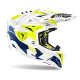 AIROH - CASCOS AVIATOR 3 SPIN YELLOW/BLUE GLOSS - SECURTEX MOTOR S.L (t/a MaximoMoto)