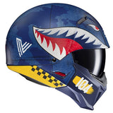  MCSF HJC I20 Vanguard MC2SF Casco abierto clásico para motocicleta