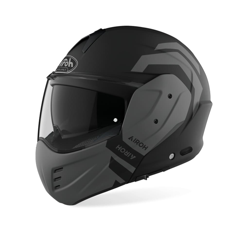 AIROH MATHISSE ILLUSION Moto Abatible Casco Antracita Mate