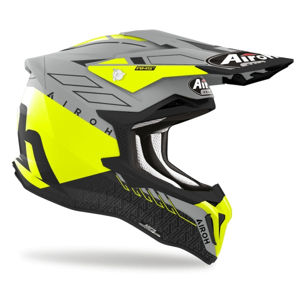 AIROH - CASCOS STRYCKER SKIN YELLOW MATT - SECURTEX MOTOR S.L (t/a MaximoMoto)