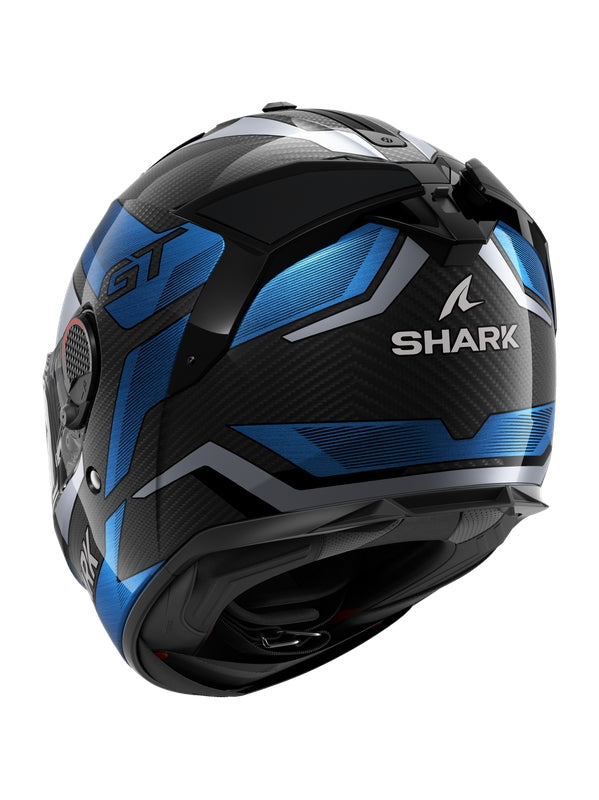 Shark - SPARTAN GT PRO CARBON Carbon Blue Chrom - SECURTEX MOTOR S.L (t/a MaximoMoto)