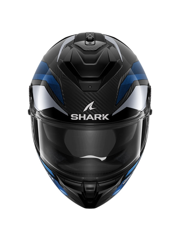 Shark - SPARTAN GT PRO CARBON Carbon Blue Chrom - SECURTEX MOTOR S.L (t/a MaximoMoto)