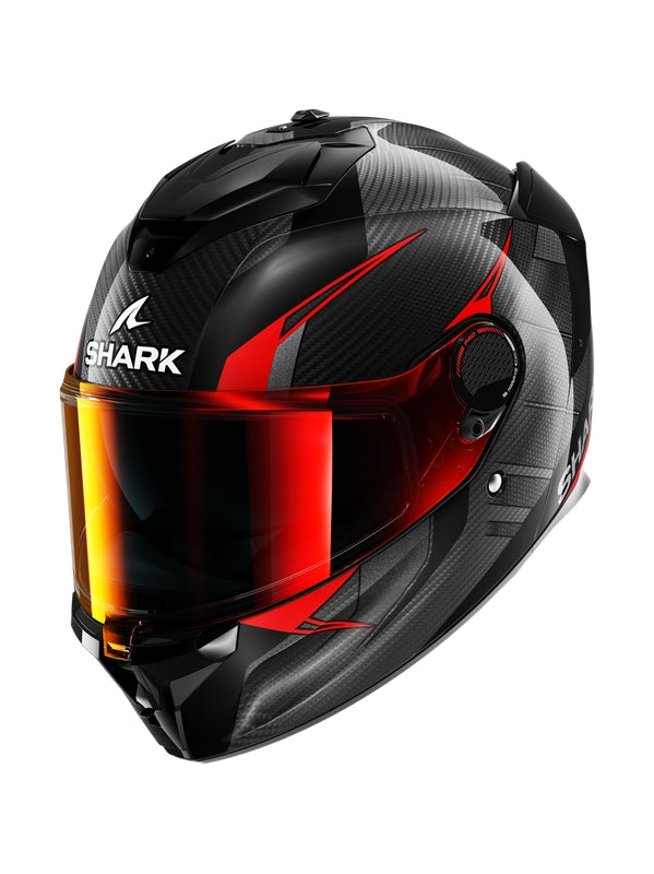 SHARK SPARTAN GT PRO KULTRAM Integral Casco Carbono Negro Rojo
