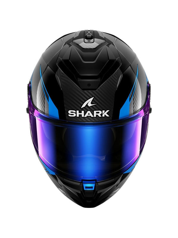 Shark - SPARTAN GT PRO CARBON Carbon Black Bleu - SECURTEX MOTOR S.L (t/a MaximoMoto)