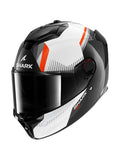 Shark - SPARTAN GT PRO CARBON Carbon White Orange - SECURTEX MOTOR S.L (t/a MaximoMoto)