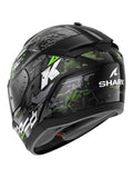 Shark HE1109EKSG Cascos RIDILL 2 Negro Plata Verde