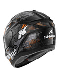 SHARK HE1109EKSO CASCOS RIDILL 2 MOLOKAI Negro Plata Naranja