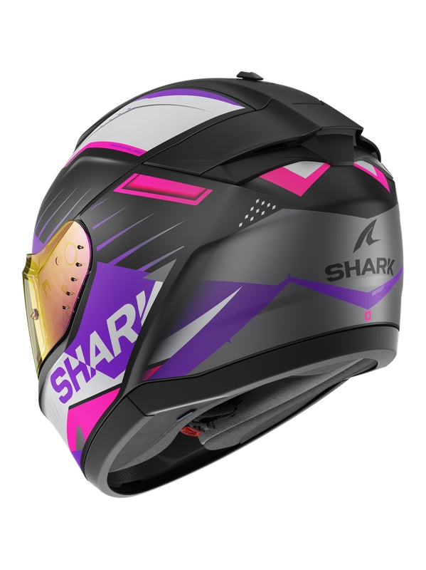 SHARK HE1123EKVV RIDILL 2 BERSEK CASCOS MAT NEGRO VIOLETA VIOLETA