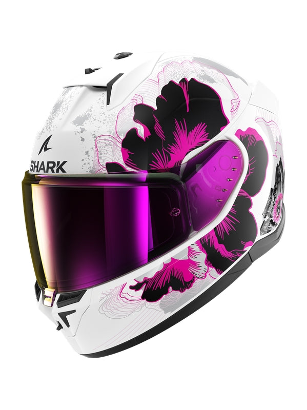 SHARK CASCOS D-SKWAL 3 MAYFER WHITE VIOLET ANTHRACITE