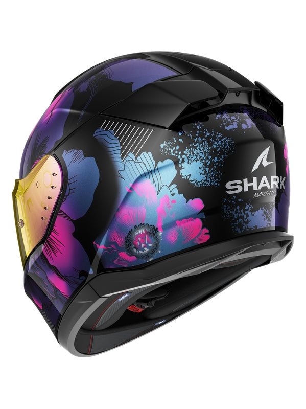 SHARK CASCOS D-SKWAL 3 MAYFER VIOLETA NEGRO BRILLO