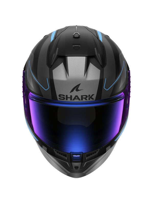 SHARK CASCOS D-SKWAL 3 SIZLER NEGRO MATE AZUL ANTRACITA