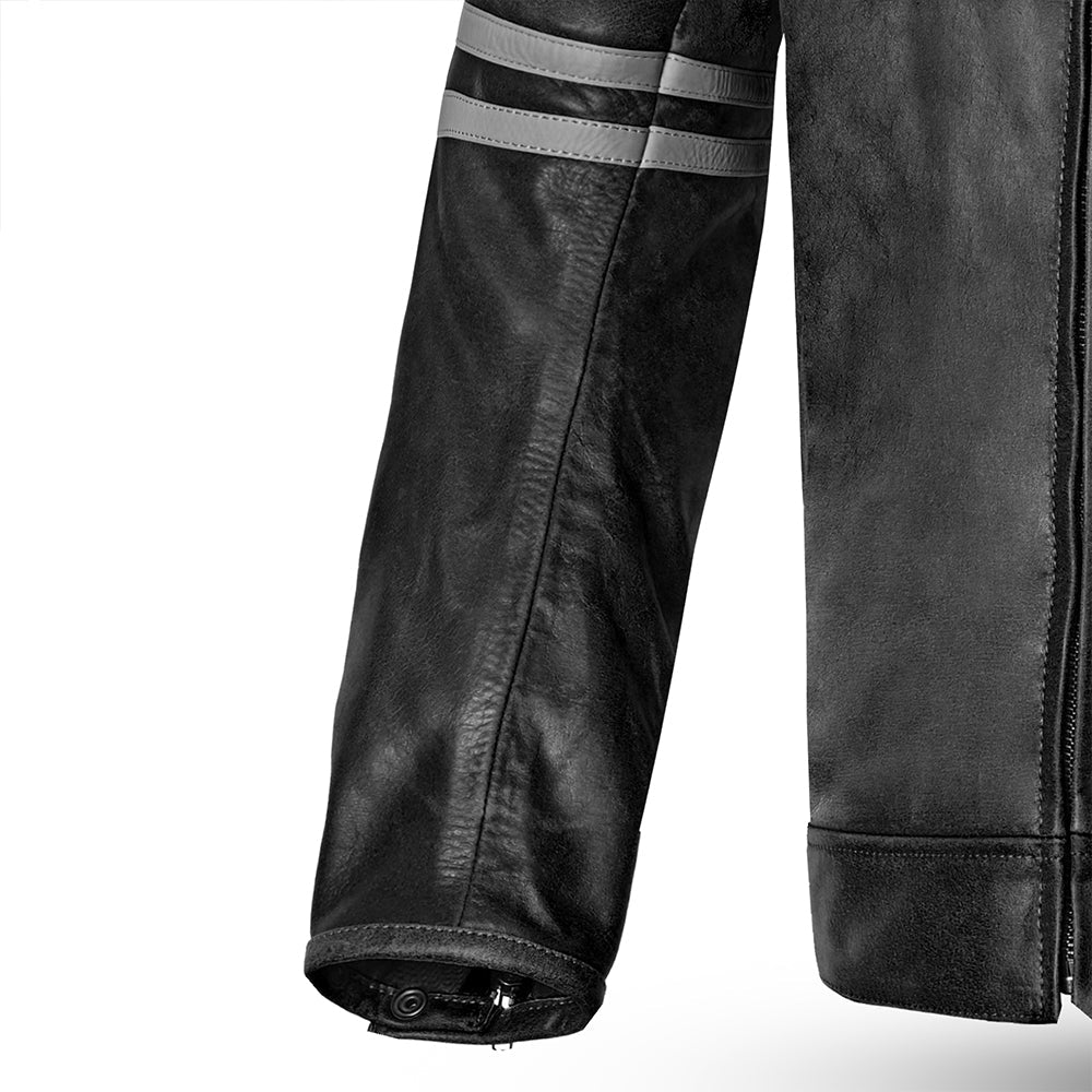 BELA - Chaqueta Piel Royal Rider Vinatge Negro/Gris - SECURTEX MOTOR S.L (t/a MaximoMoto)