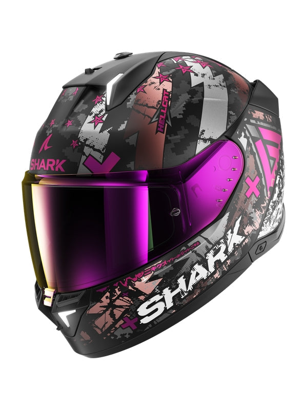 Shark - SKWAL i3 Black Chrom Purple - SECURTEX MOTOR S.L (t/a MaximoMoto)