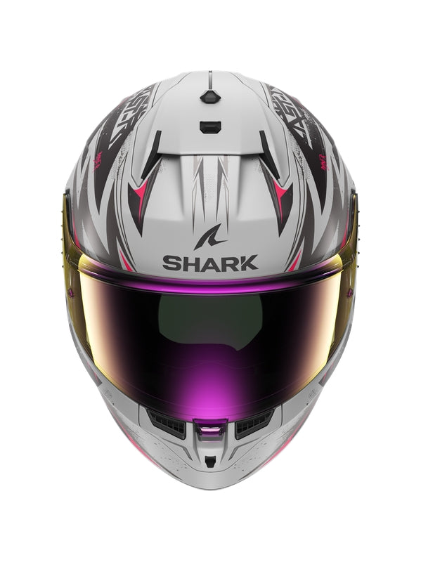 SHARK D SKWAL 3 Blast plata violeta negro Casco integral