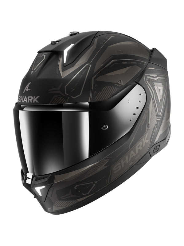 SHARK SKWAL i3 LINIK Mat Integral Casco Negro Antracita