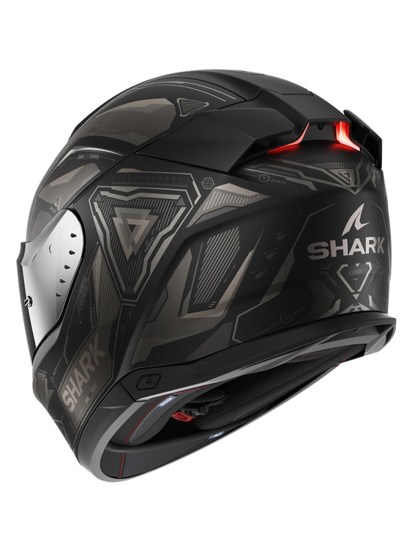 SHARK SKWAL i3 LINIK Mat Integral Casco Negro Antracita