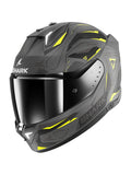 SHARK SKWAL i3 LINIK Mat Integral Casco Antracita Amarillo Negro