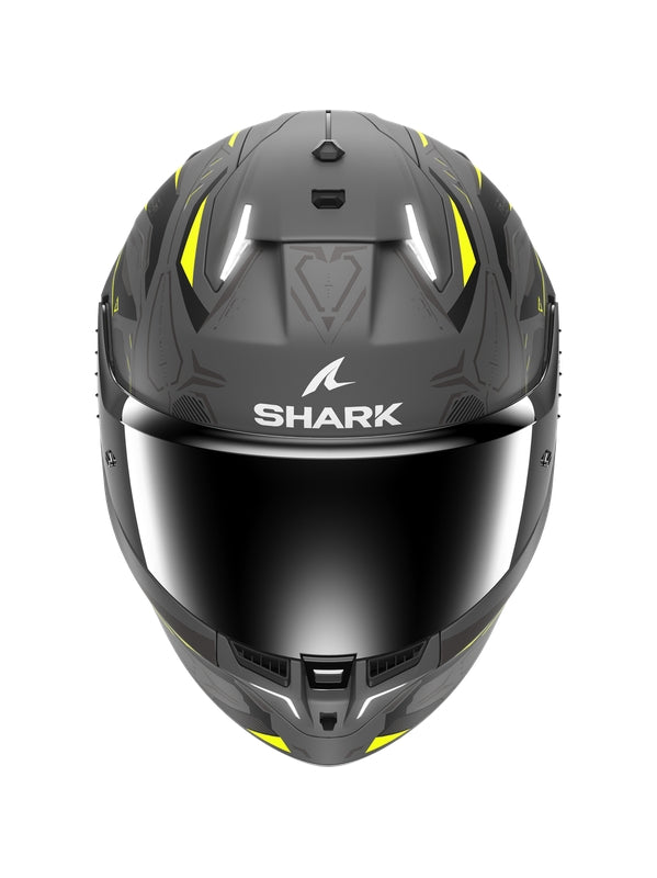 SHARK SKWAL i3 LINIK Mat Integral Casco Antracita Amarillo Negro