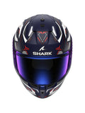 SHARK SKWAL i3 LINIK Mat Integral Casco Azul Blanco Rojo