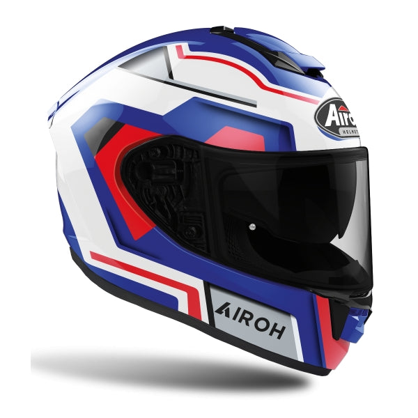 AIROH - CASCOS ST.501 SQUARE BLUE/RED GLOSS - SECURTEX MOTOR S.L (t/a MaximoMoto)