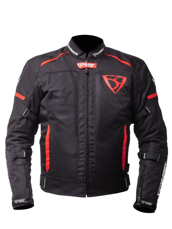 MUGENRACE FUGGIRE-A Moto Chaqueta Textil Negro Rojo