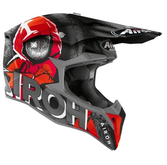 AIROH - CASCOS WRAAP YOUTH ALIEN RED MATT - SECURTEX MOTOR S.L (t/a MaximoMoto)