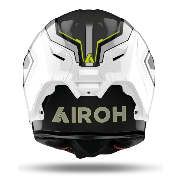 AIROH - CASCOS GP550 S RUSH WHITE/YELLOW GLOSS - SECURTEX MOTOR S.L (t/a MaximoMoto)