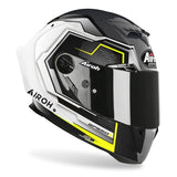 AIROH - CASCOS GP550 S RUSH WHITE/YELLOW GLOSS - SECURTEX MOTOR S.L (t/a MaximoMoto)