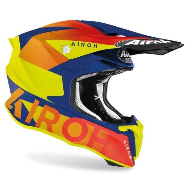 AIROH - CASCOS TWIST 2.0 LIFT AZURE MATE OFF ROAD CASCO DE MOTORISTA