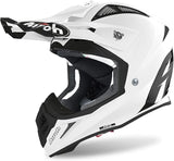 AIROH - CASCO MOTO OFF ROAD CASCOS AVIATOR ACE COLOR BLANCO BRILLO
