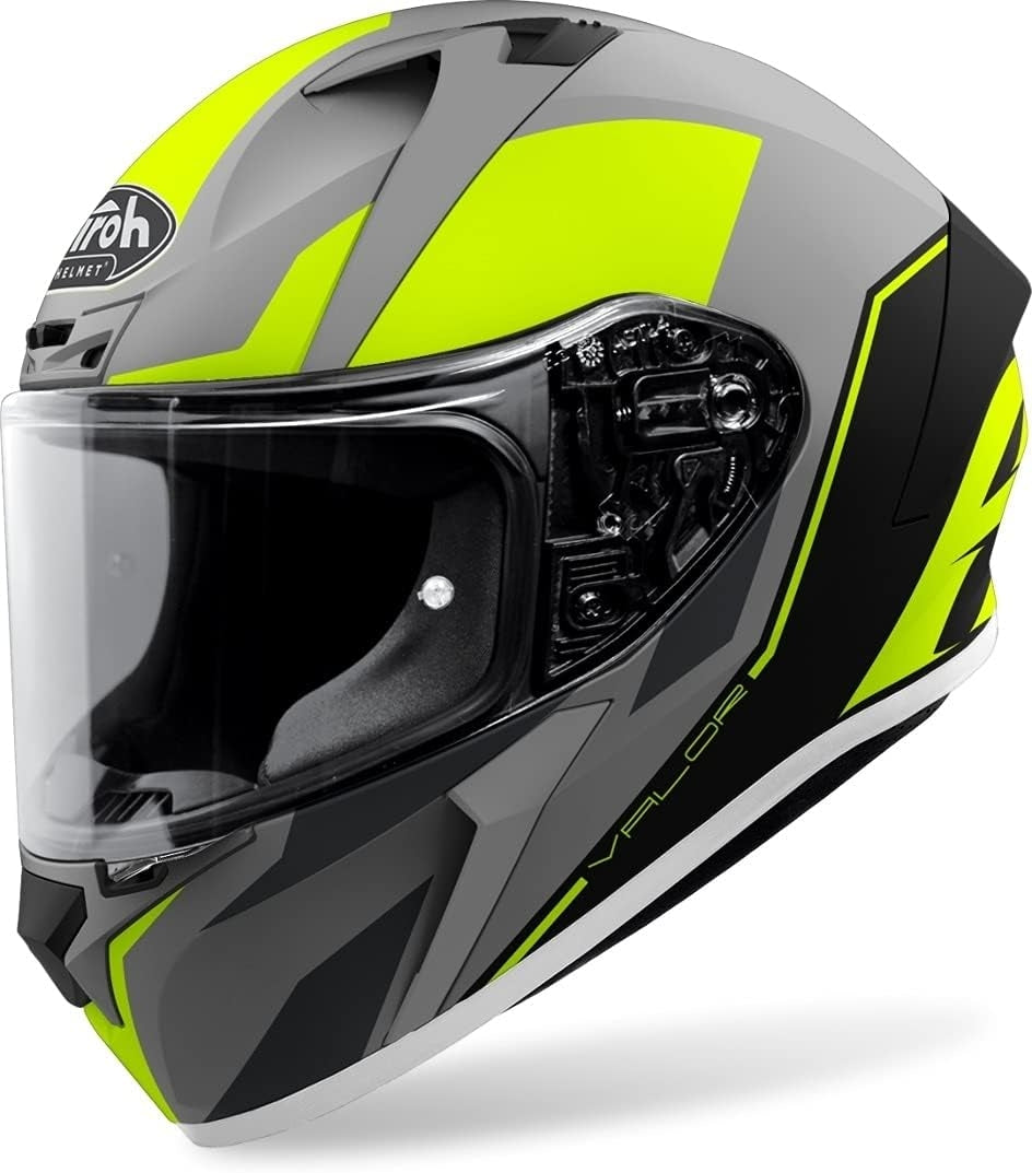 AIROH - CASCOS VALOR WINGS CASCO INTEGRAL MOTO ORIENTADO AMARILLO MATE