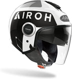 AIROH - CASCOS HELIOS UP WHITE GLOSS - SECURTEX MOTOR S.L (t/a MaximoMoto)