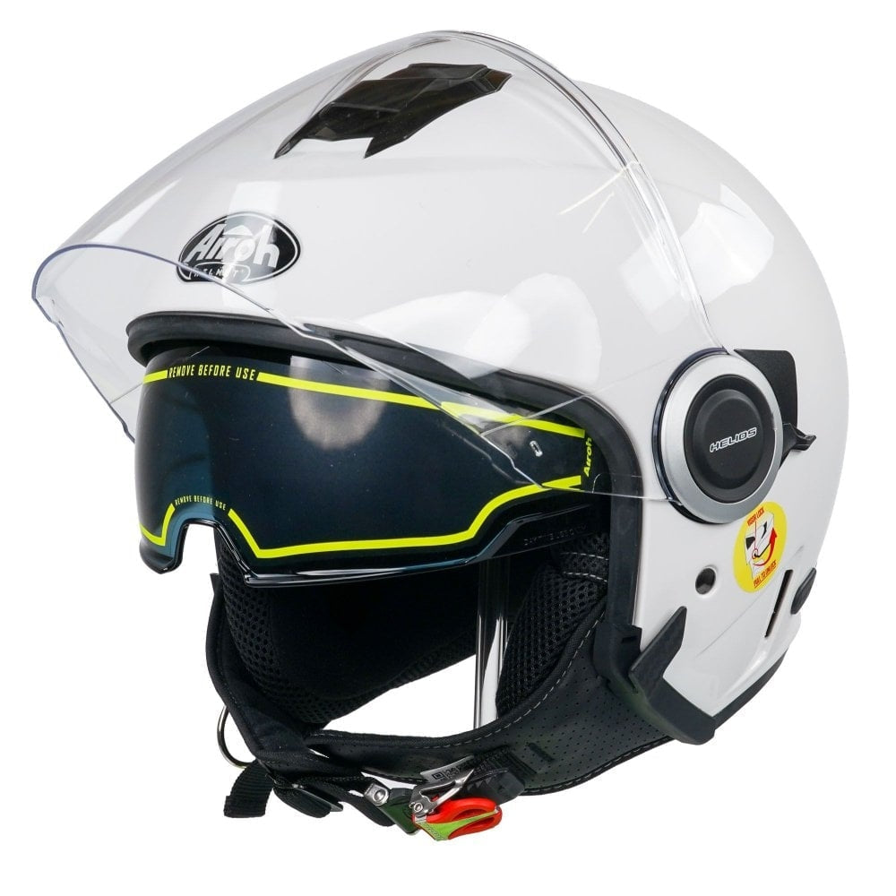 AIROH - CASCOS HELIOS COLOR WHITE GLOSS - SECURTEX MOTOR S.L (t/a MaximoMoto)